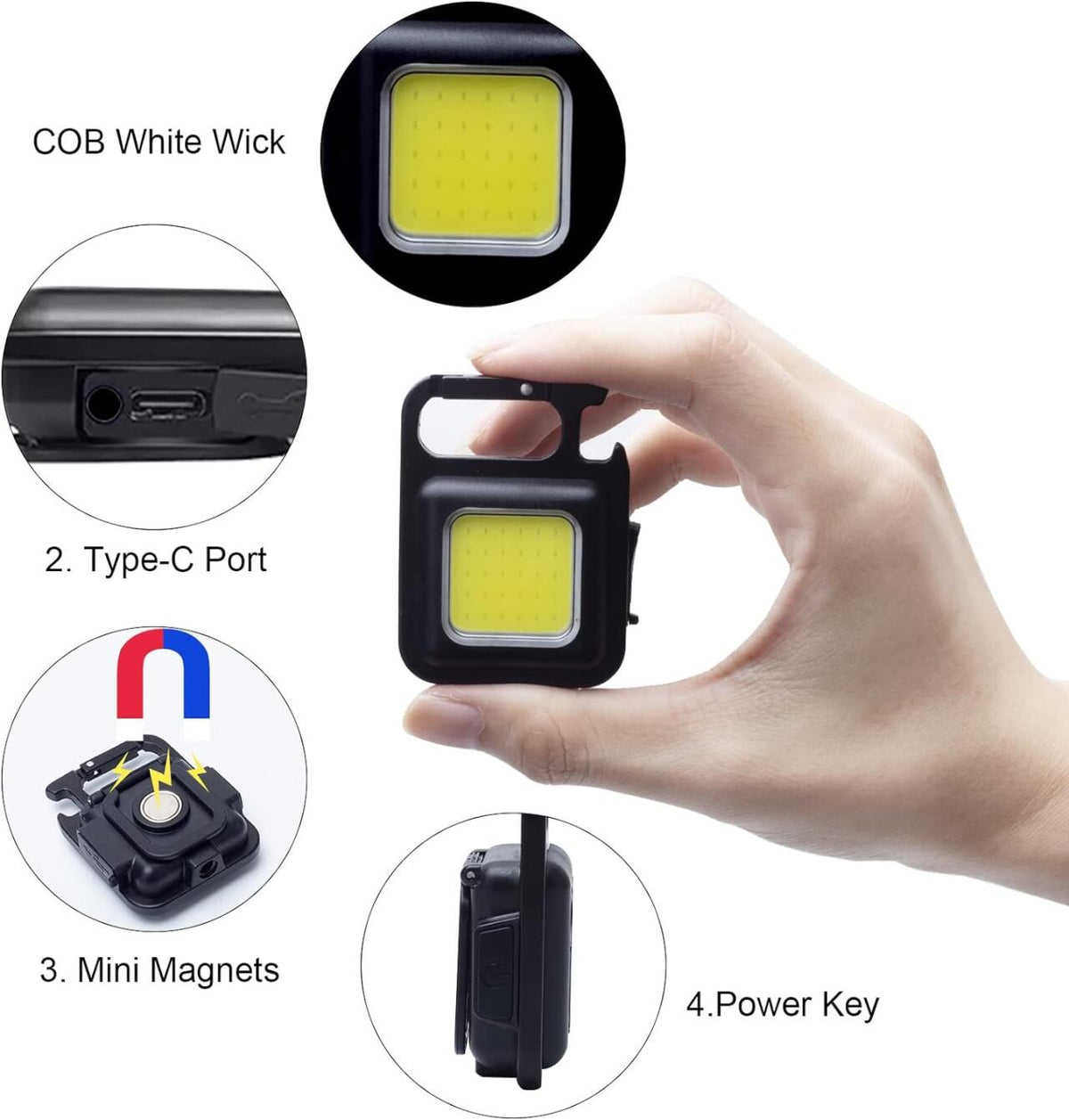 Mini linterna LED COB